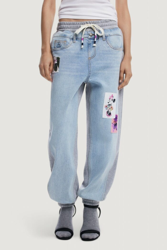 Jeans baggy Desigual denim_minnie Denim chiaro
