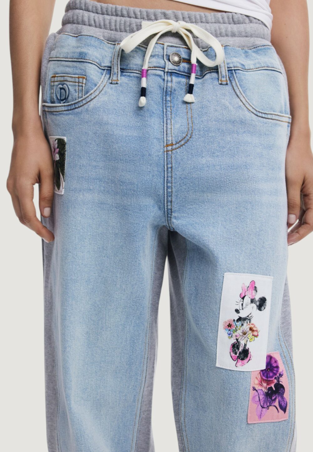 Jeans baggy Desigual denim_minnie Denim chiaro - Foto 2