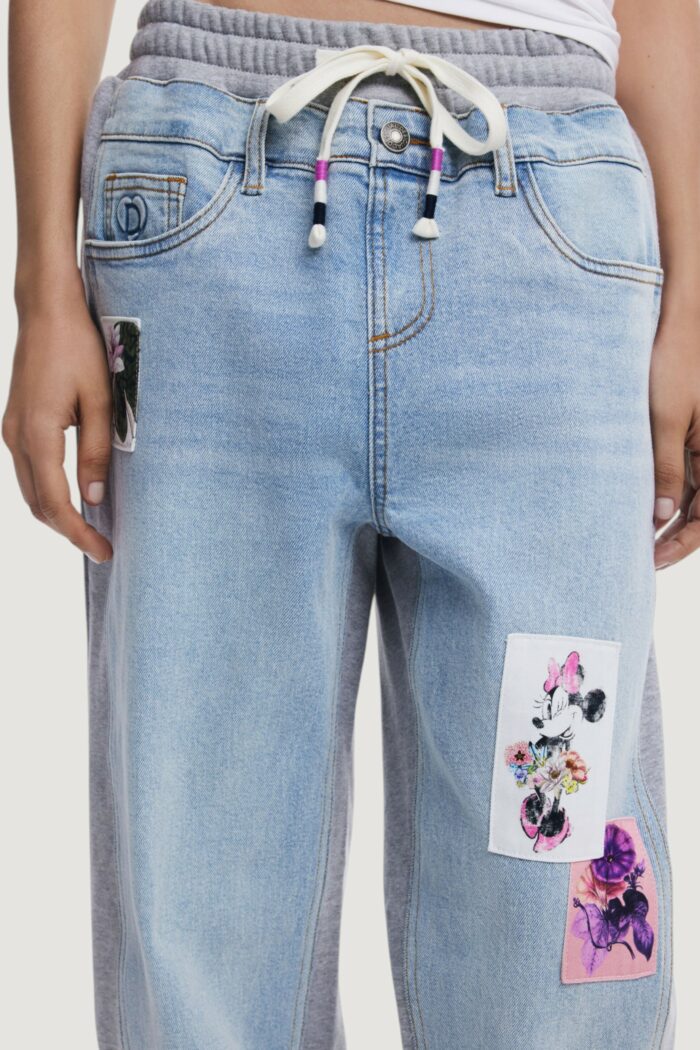 Jeans baggy Desigual denim_minnie Denim chiaro