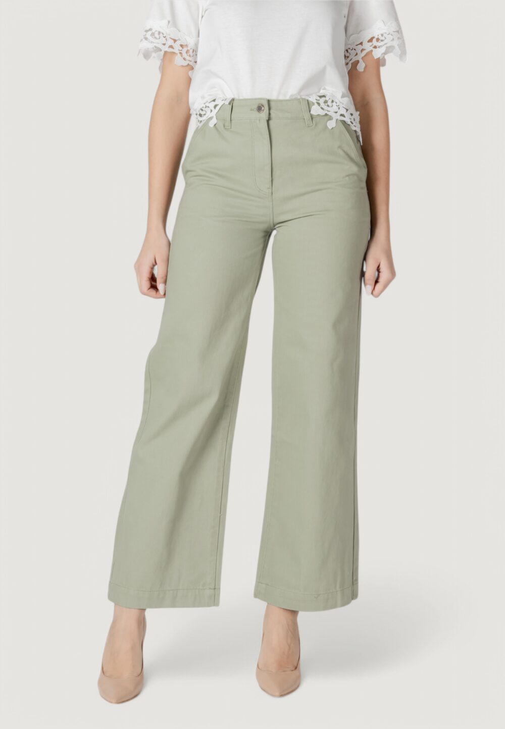 Jeans larghi Morgan De Toi Verde - Foto 1