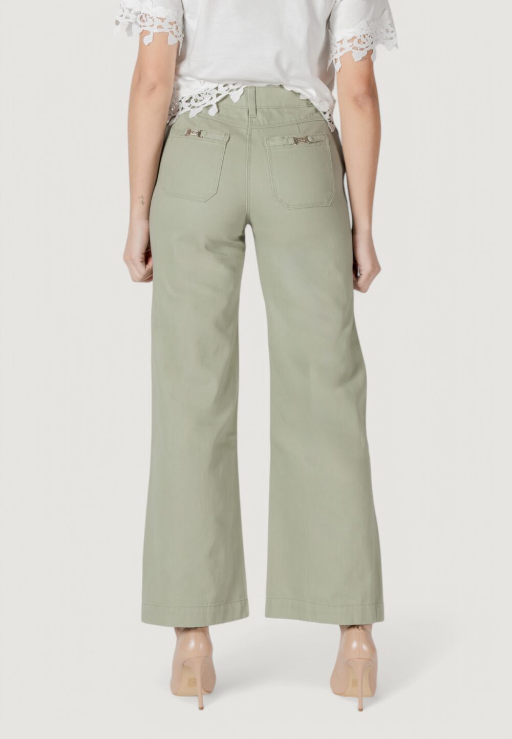 Jeans larghi Morgan De Toi Verde - Foto 4