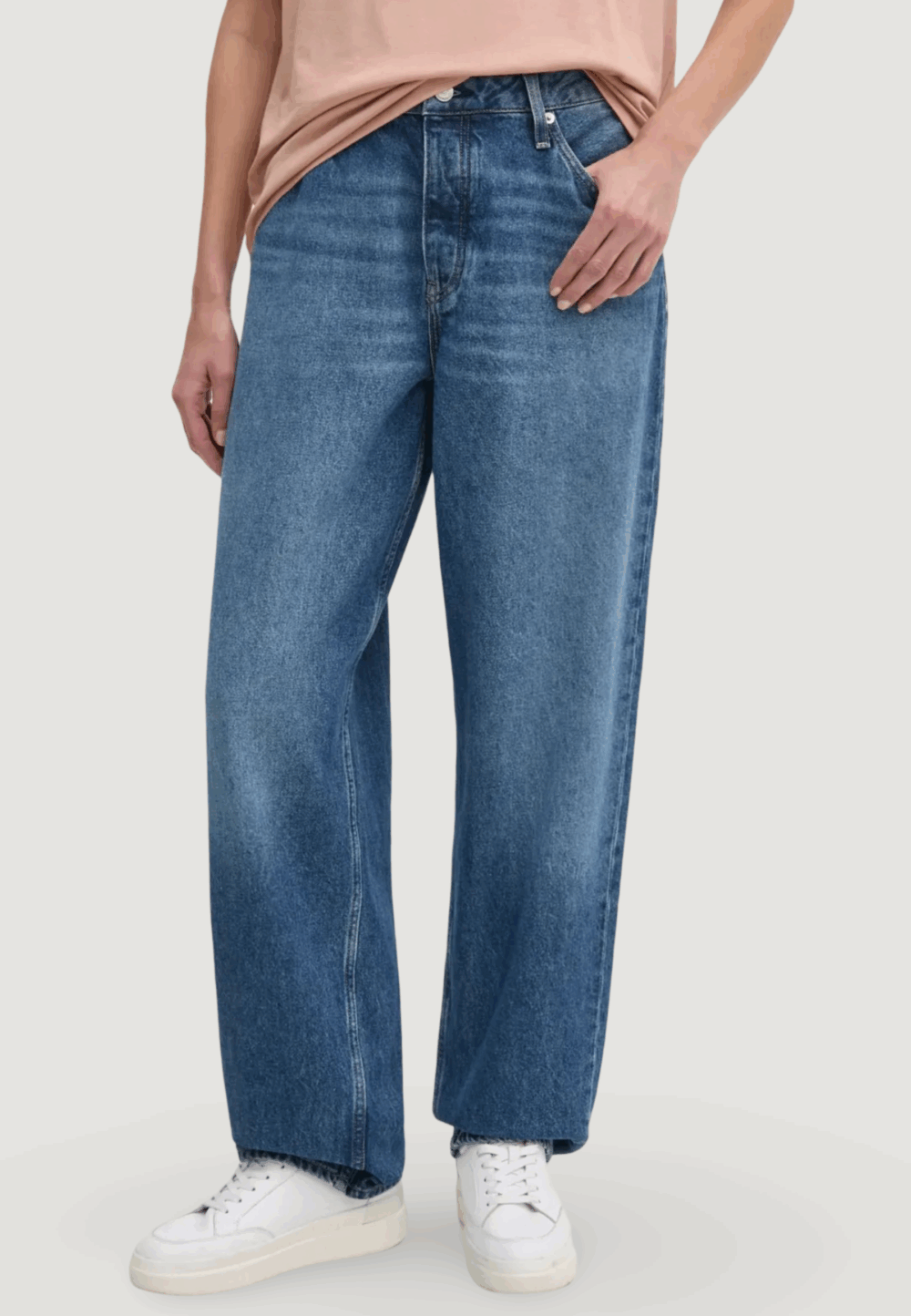 Jeans mom Calvin Klein Jeans 90's loose Denim scuro - Foto 1