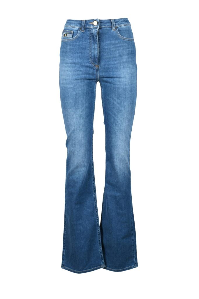 Jeans mom Elisabetta Franchi  Blu
