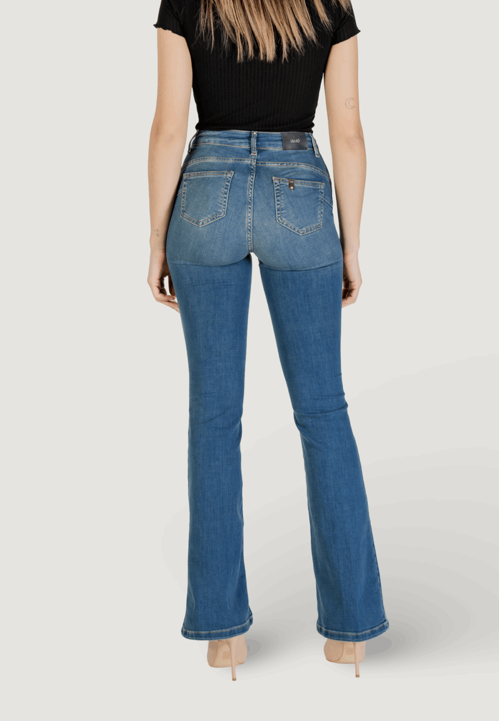 Jeans bootcut Liu-Jo b.up beat h.w. Dark Blue Denim - Foto 5