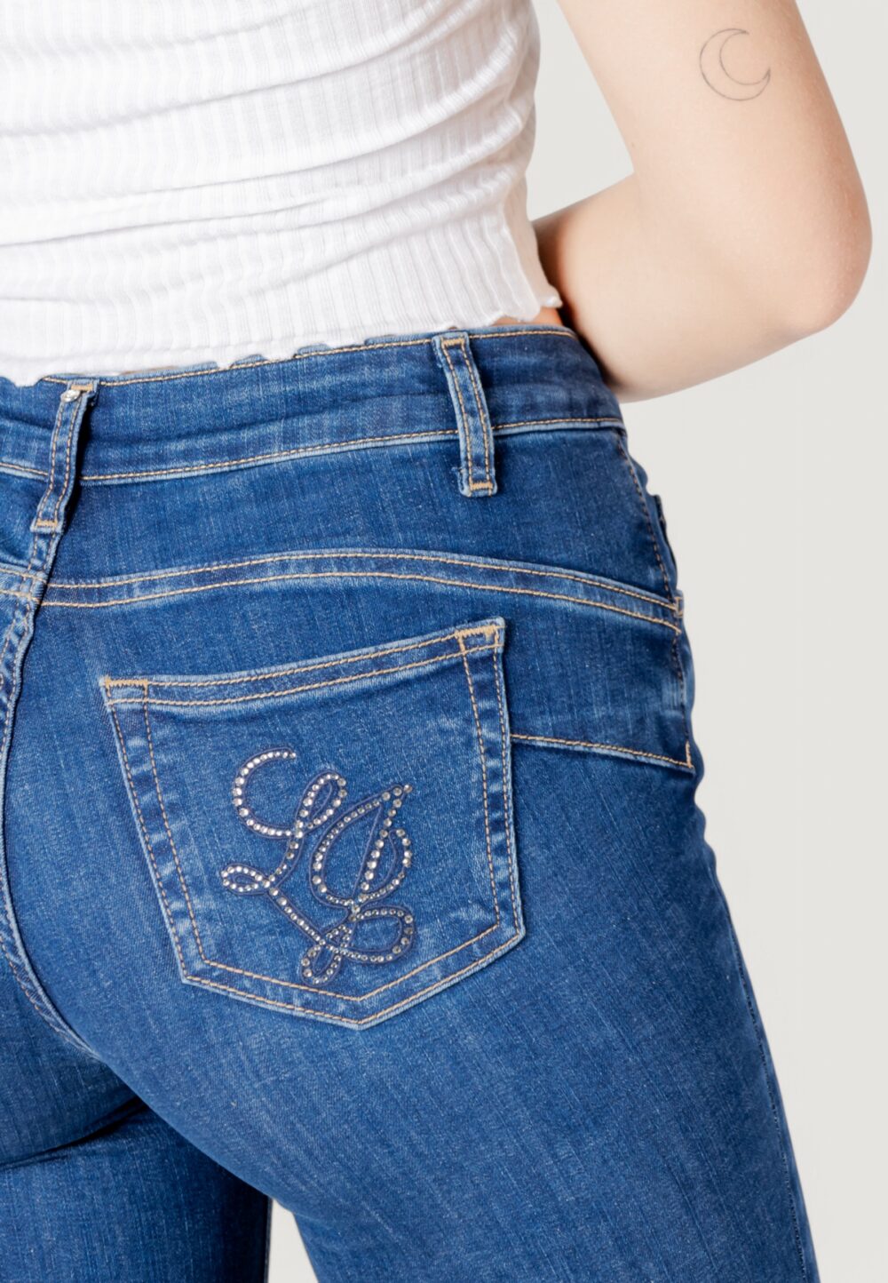 Jeans mom Liu-Jo up magnetic reg.w. Denim - Foto 5