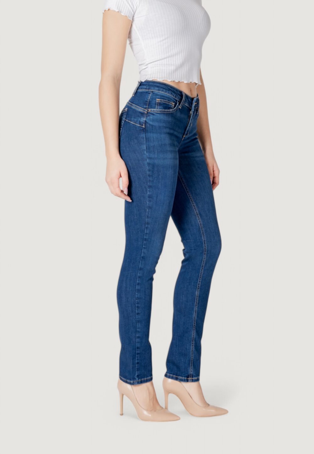 Jeans mom Liu-Jo up magnetic reg.w. Denim - Foto 3
