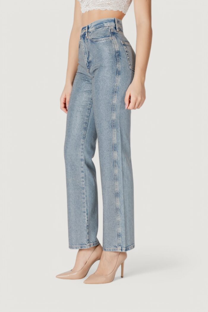 Jeans mom Only onlhollywood-riley crys hw s red dnm cro Denim