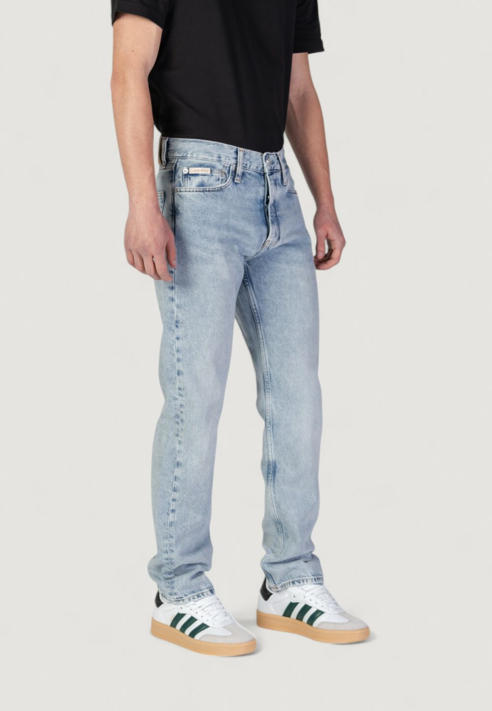 Jeans Calvin Klein Jeans standard straight Denim chiaro - Foto 3