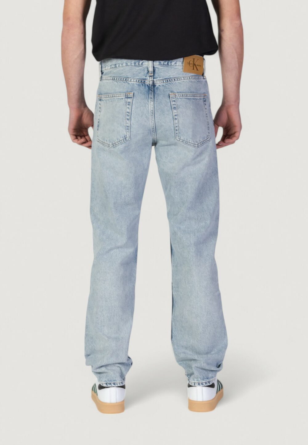 Jeans Calvin Klein Jeans standard straight Denim chiaro - Foto 4