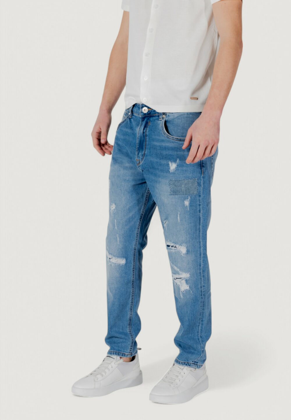 Jeans Gianni Lupo mike carrot fit Denim - Foto 3