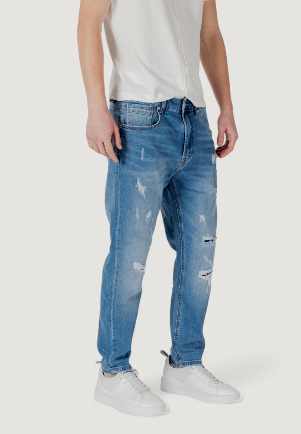 Jeans Gianni Lupo mike carrot fit Denim - Foto 4