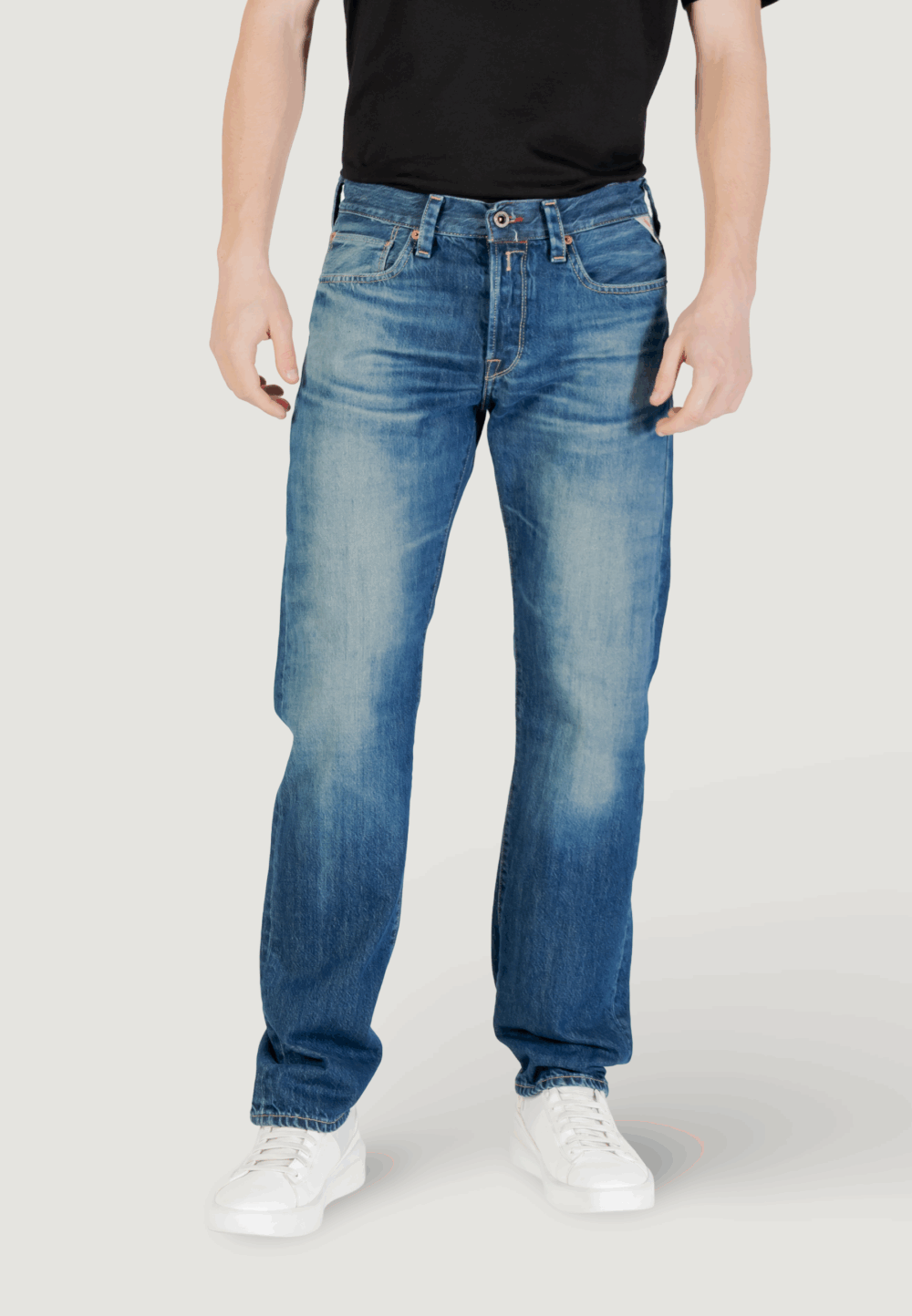 Jeans Replay Blue Denim Scuro - Foto 1