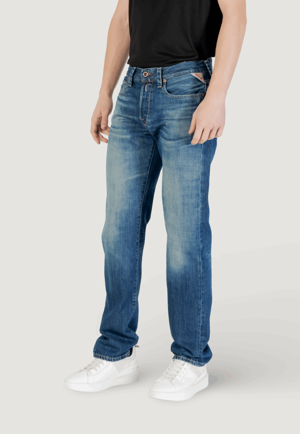 Jeans Replay Blue Denim Scuro - Foto 2