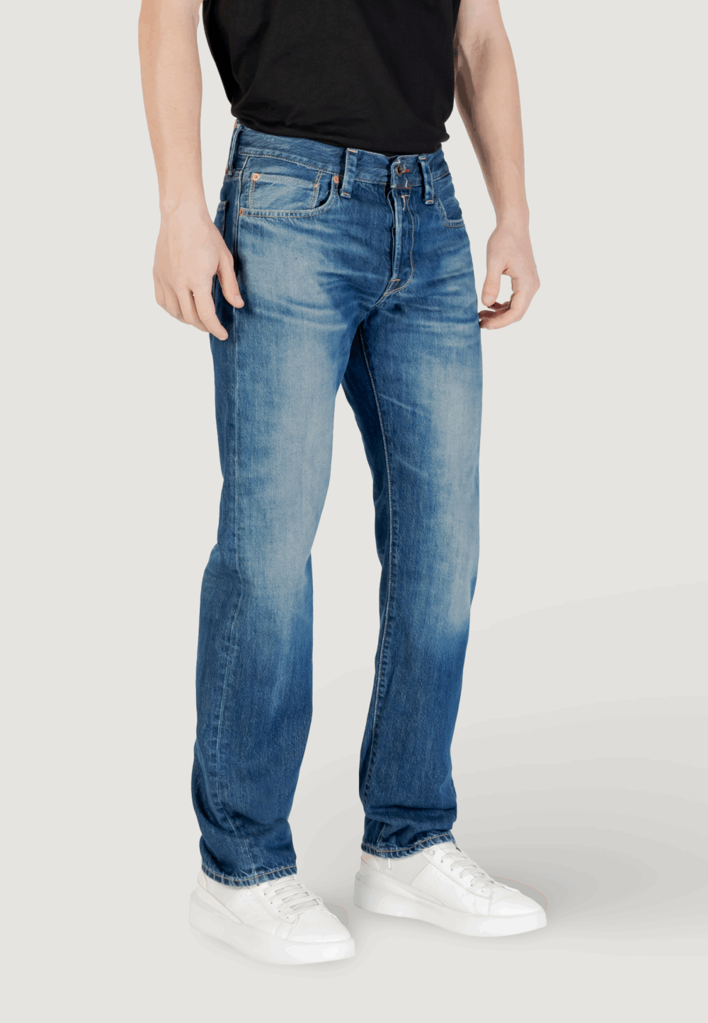 Jeans Replay Blue Denim Scuro - Foto 3