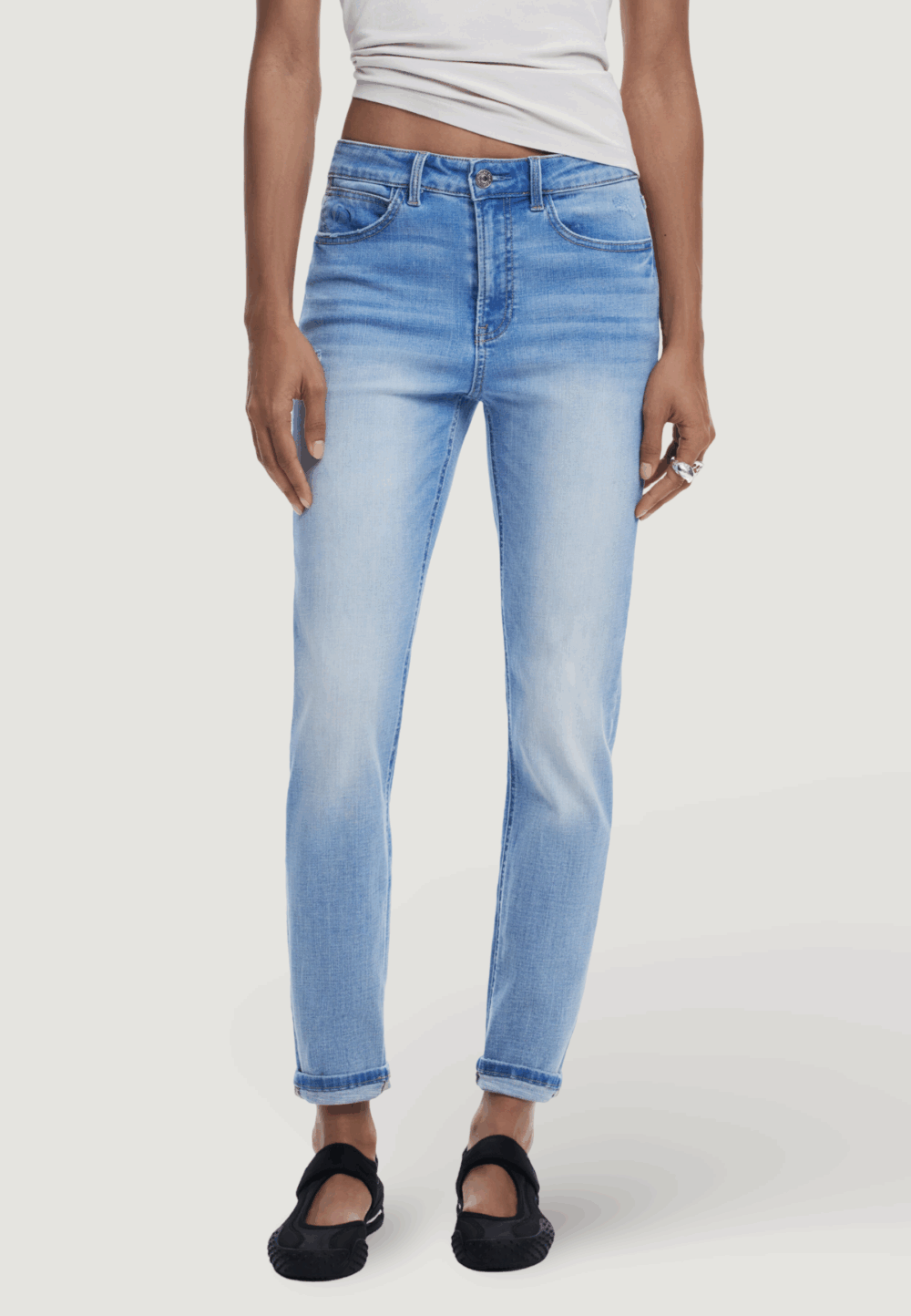 Jeans skinny Desigual denim_leyster Denim chiaro - Foto 1
