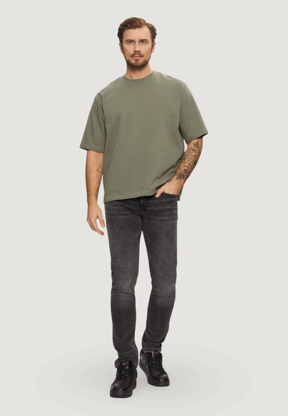 Jeans slim Calvin Klein Jeans slim Grigio - Foto 2