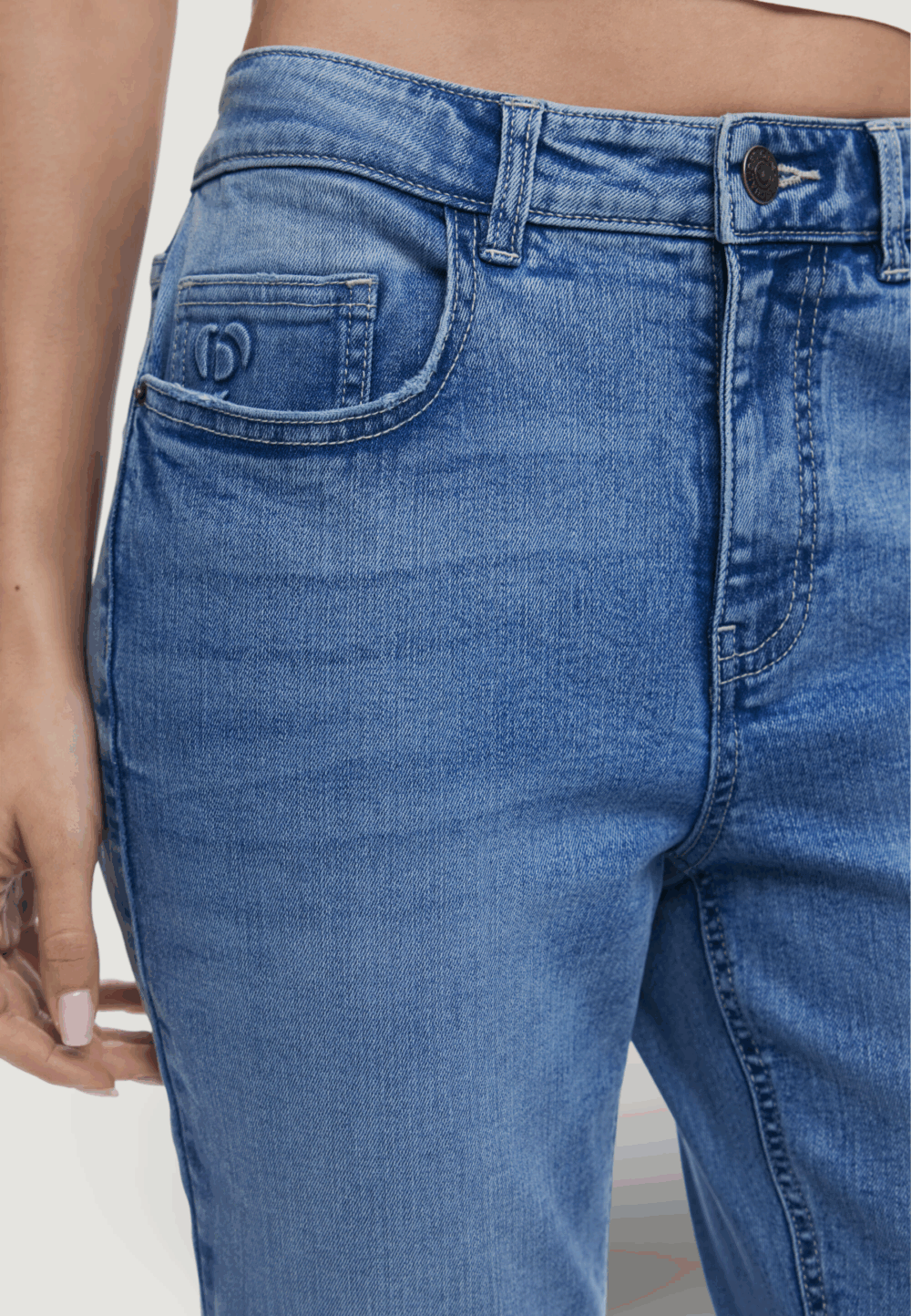 Jeans skinny Desigual denim_belma Denim chiaro - Foto 2