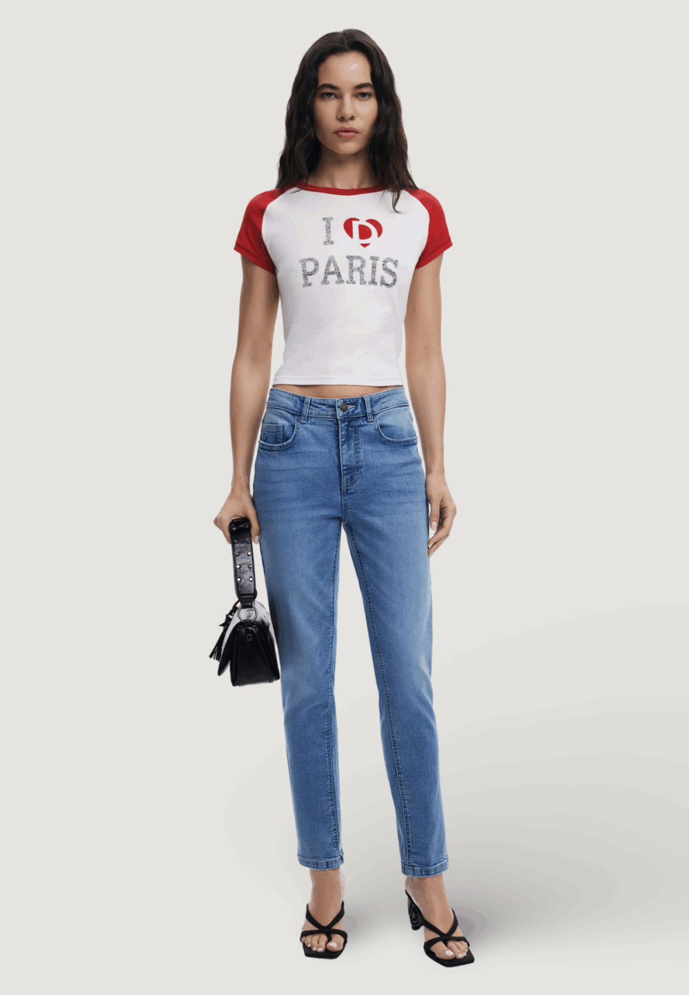Jeans skinny Desigual denim_belma Denim chiaro - Foto 3