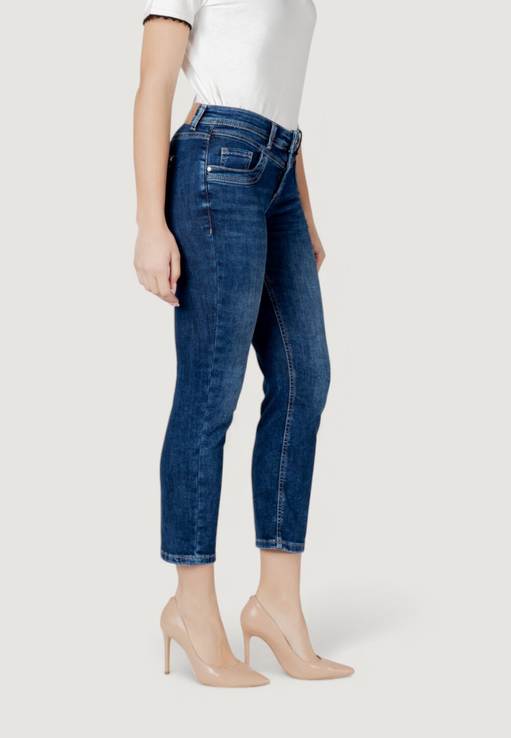 Jeans slim Street One qr style-jane,mw,dark Denim scuro - Foto 3