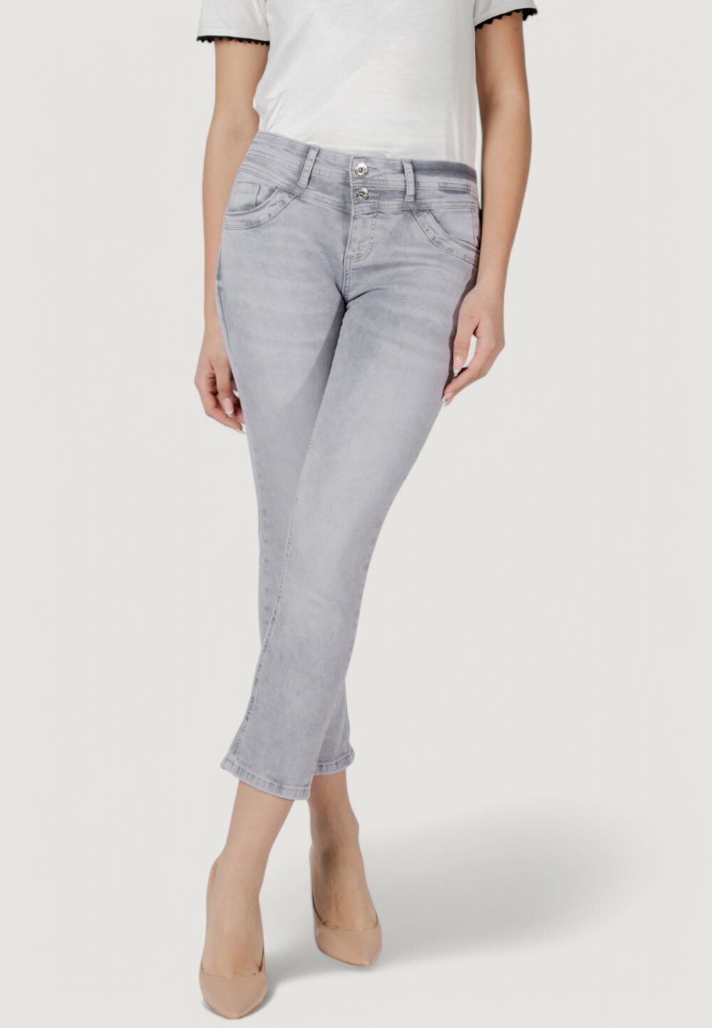 Jeans slim Street One qr style-jane,mw,light Grigio Chiaro - Foto 1