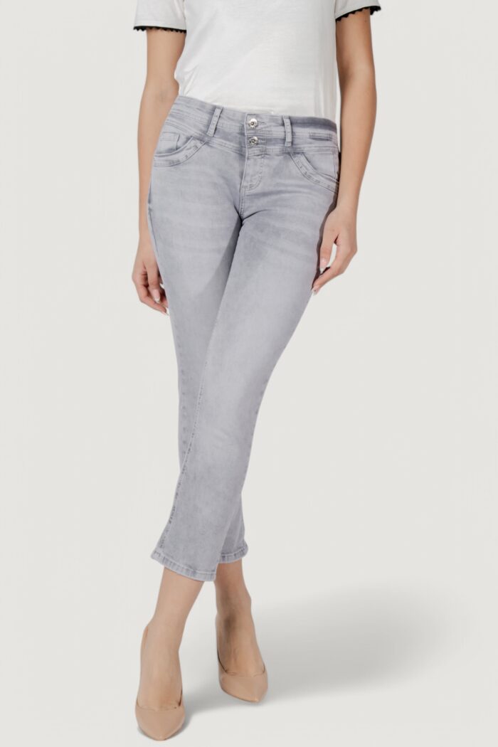Jeans slim Street One qr style-jane,mw,light Grigio Chiaro