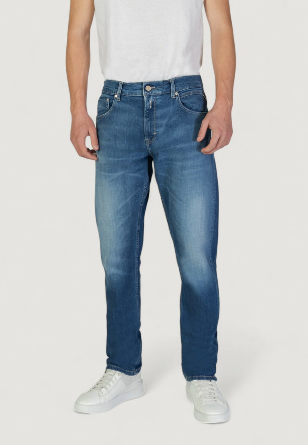 Jeans Tapered Replay Denim - Foto 1