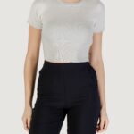 Maglia in filo manica corta Jacqueline de Yong jdycirkeline s/s crop top knt noos Bianco - Foto 1
