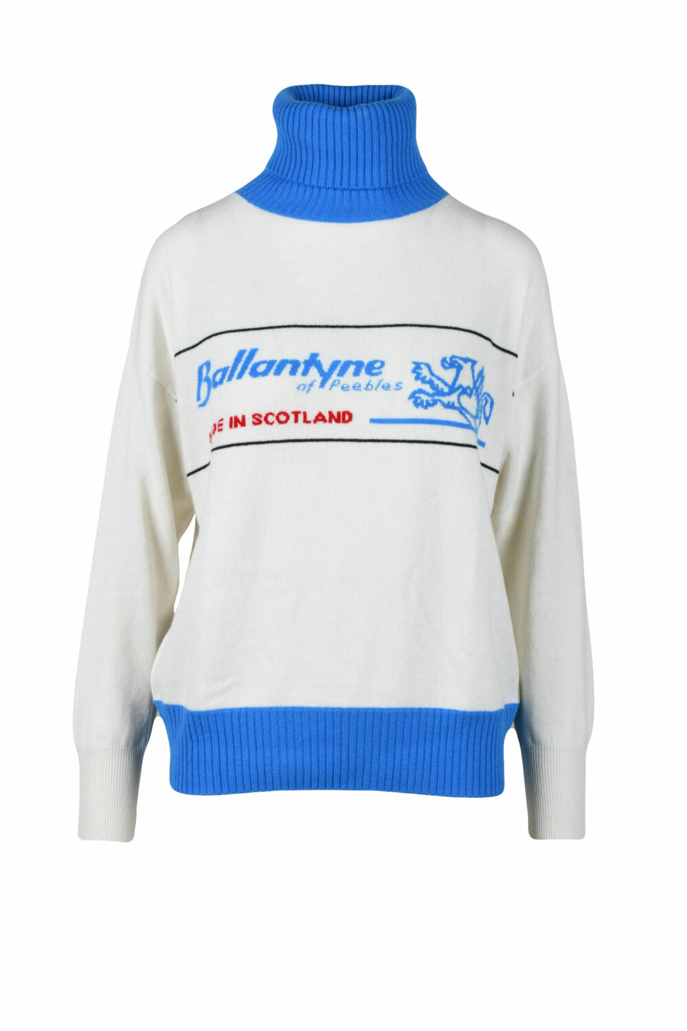 Maglia BALLANTYNE Bianco - Azzurro - Foto 1