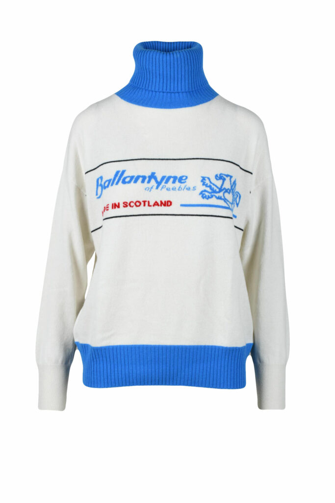 Maglia BALLANTYNE  Bianco – Azzurro