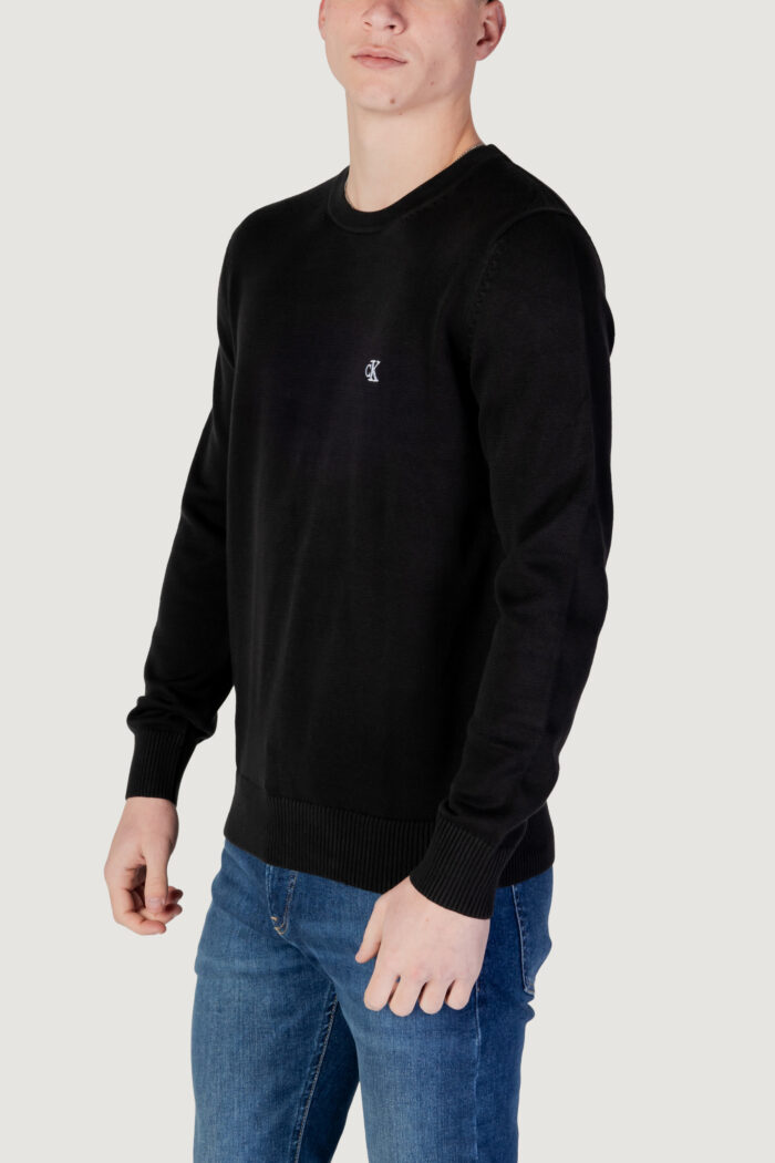 Maglia Calvin Klein Jeans modern crew neck Nero