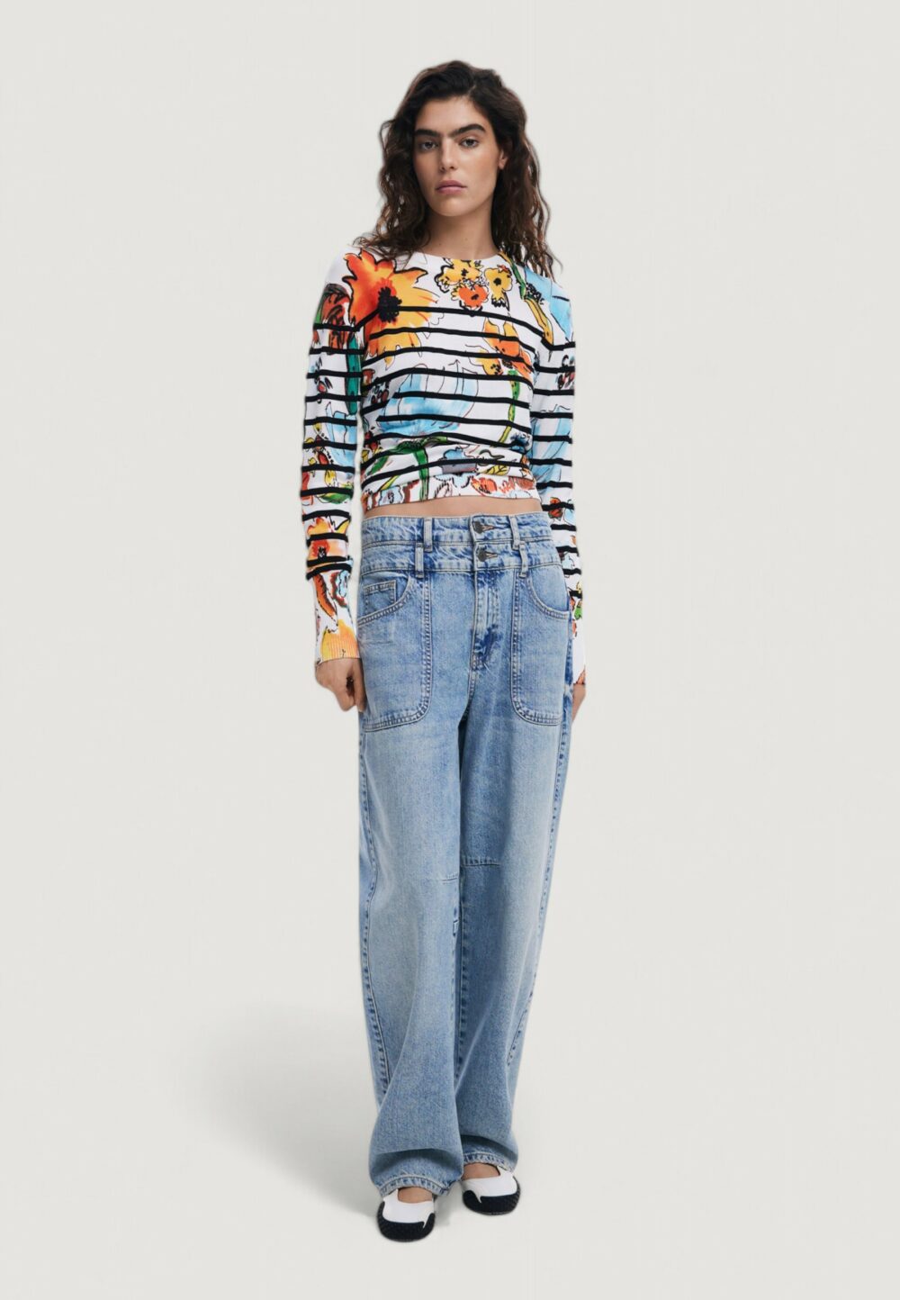 Maglia Desigual jers_leknes Bianco - Foto 3