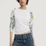 Maglia Desigual jers_randers Bianco - Foto 1