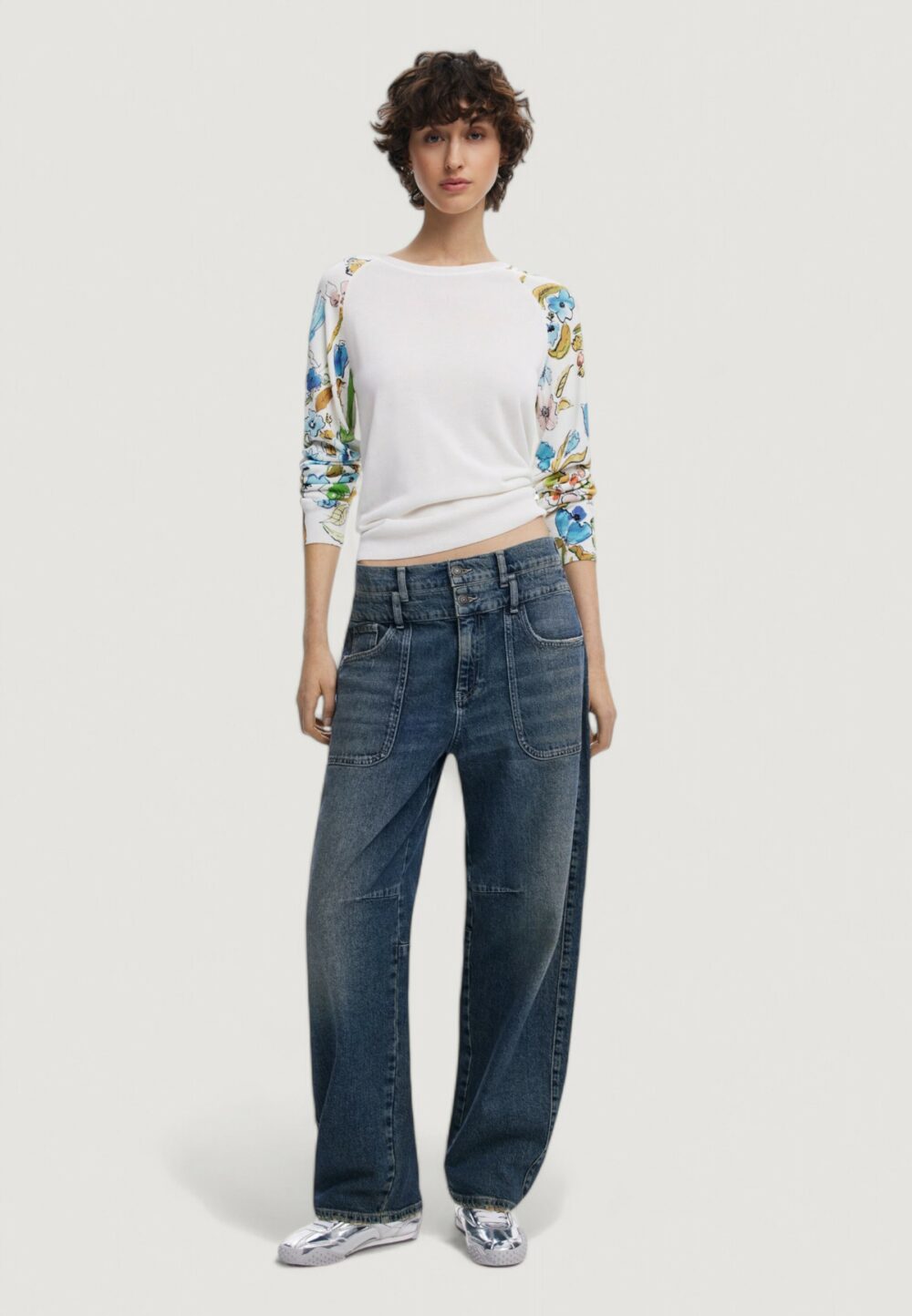Maglia Desigual jers_randers Bianco - Foto 2