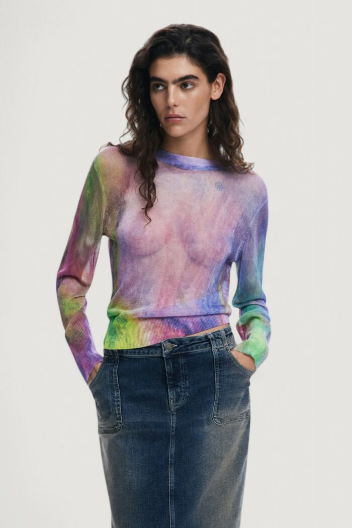Maglia Desigual jers_bogen Lilla