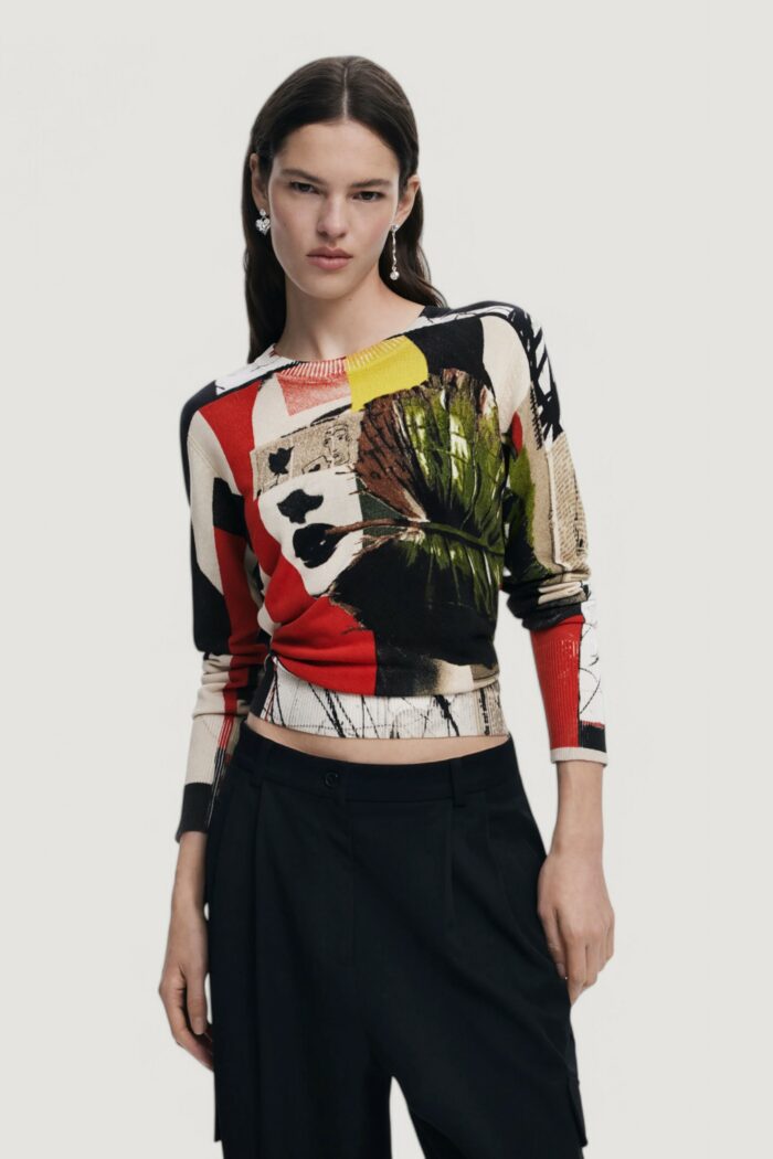 Maglia Desigual jers_collage_lacroix Verde