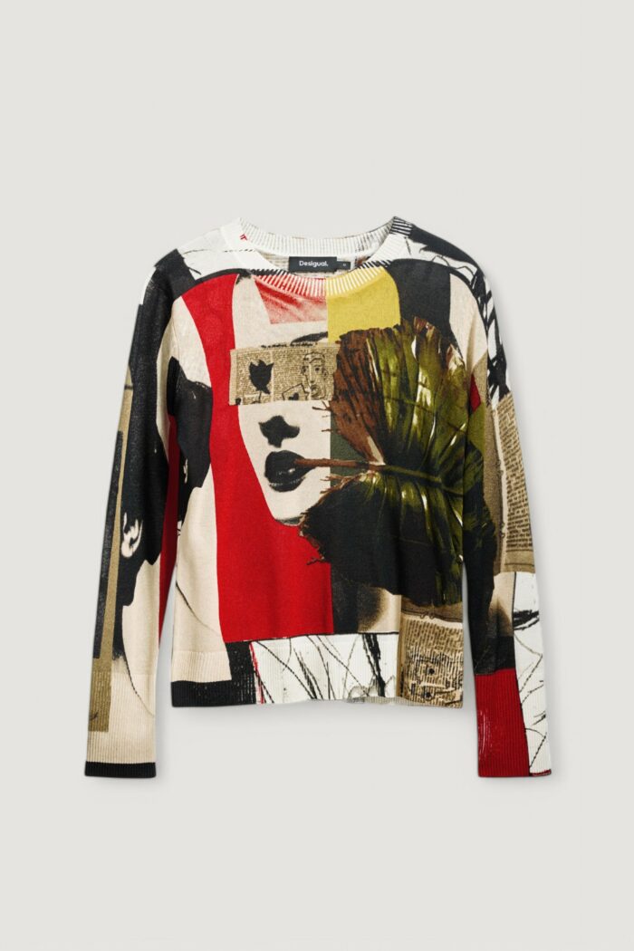 Maglia Desigual jers_collage_lacroix Verde