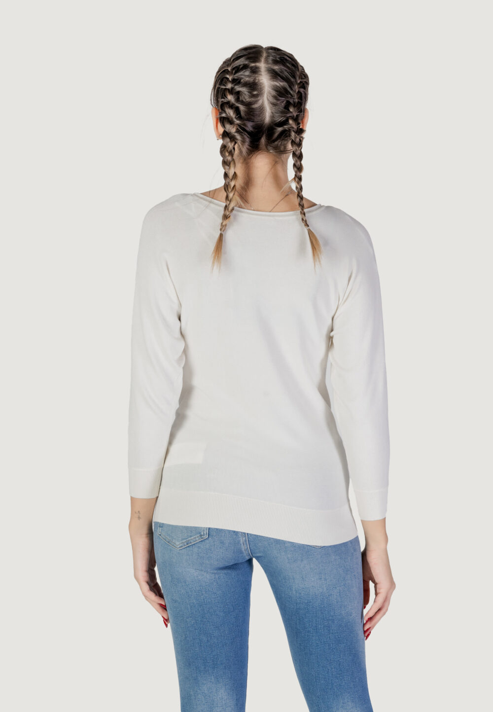 Maglia Guess emerie 4g logo bat Bianco - Foto 4
