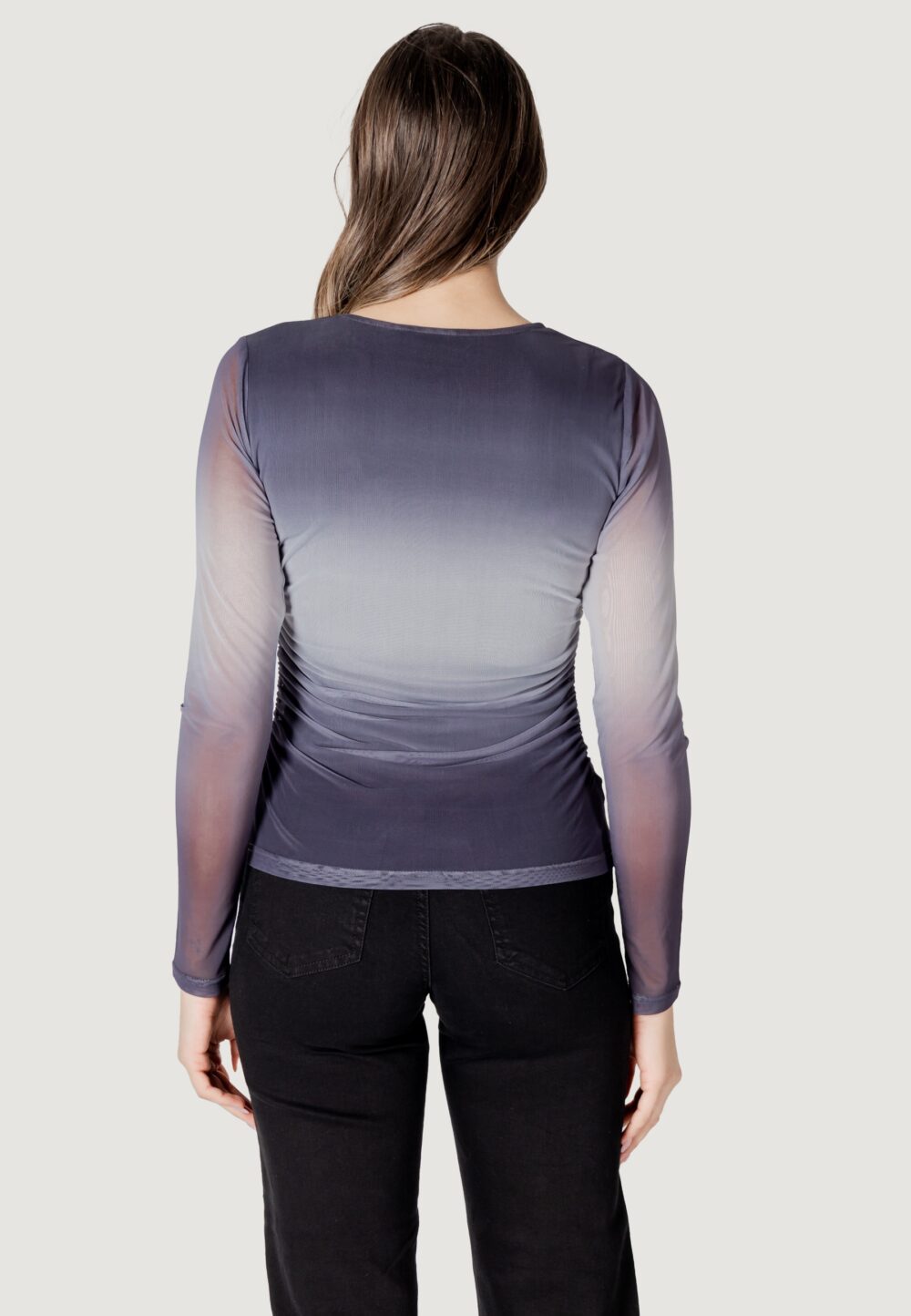 T-shirt manica lunga ICHI ihpenlopa ls Grigio - Foto 4