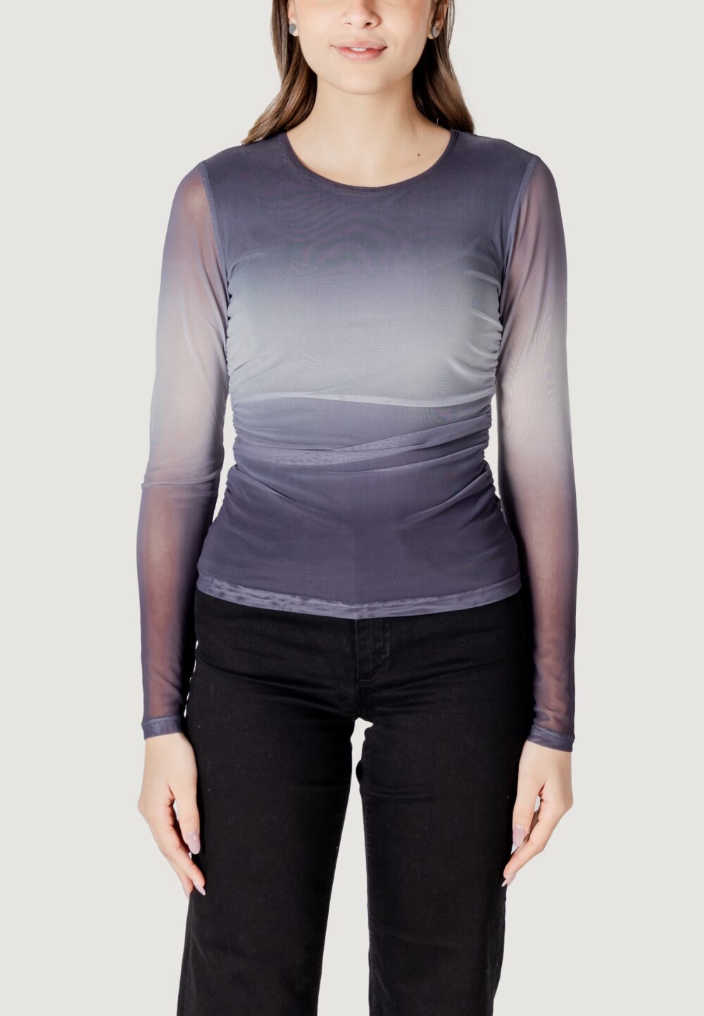 T-shirt manica lunga ICHI ihpenlopa ls Grigio - Foto 5