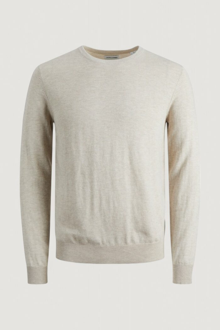 Maglia Jack Jones jjeemil knit crew neck noos Beige chiaro