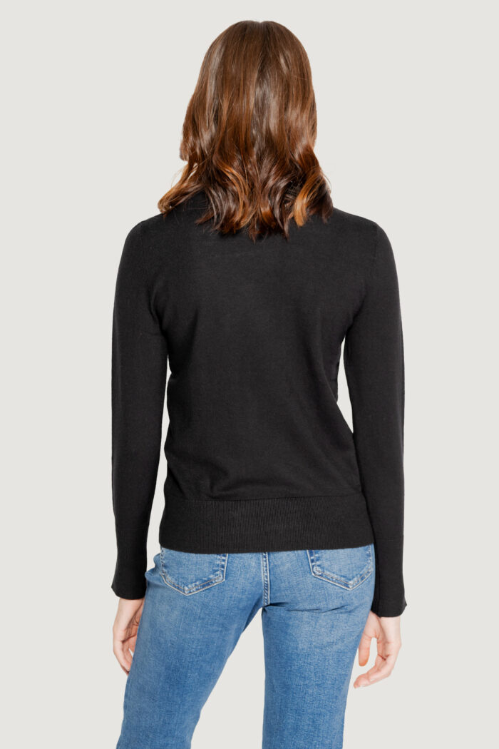 Maglia Jacqueline de Yong jdymalou l/s o-neck button knt Nero