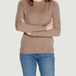 Maglia Jacqueline de Yong jdymalou l/s o-neck button knt Taupe - Foto 1