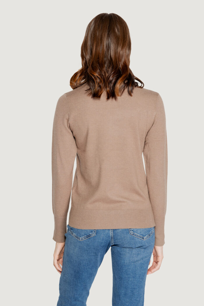 Maglia Jacqueline de Yong jdymalou l/s o-neck button knt Taupe