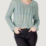 Maglia Only onlelba life ls v-neck cc knt Tiffany - Foto 1