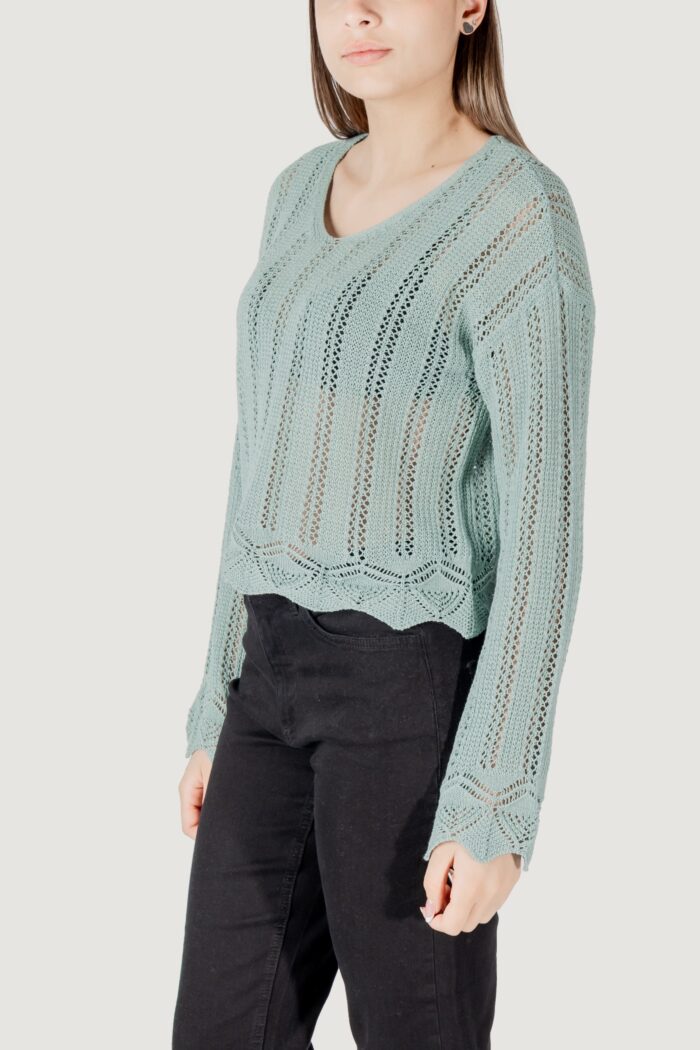 Maglia Only onlelba life ls v-neck cc knt Tiffany