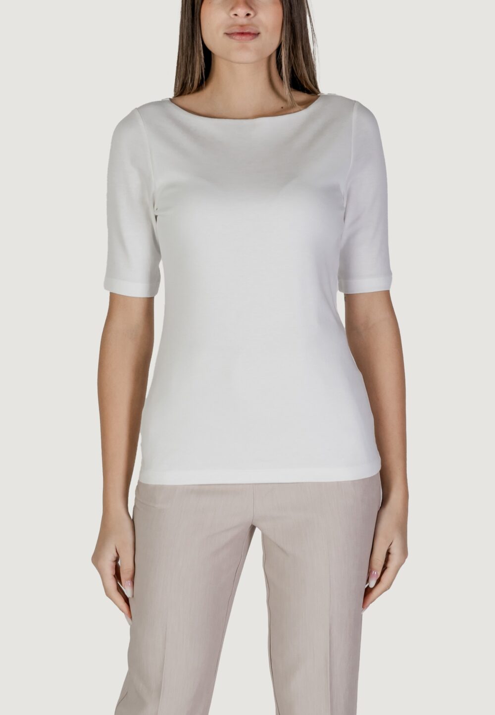 T-shirt Street One lanea 30 cm sleev Bianco - Foto 1