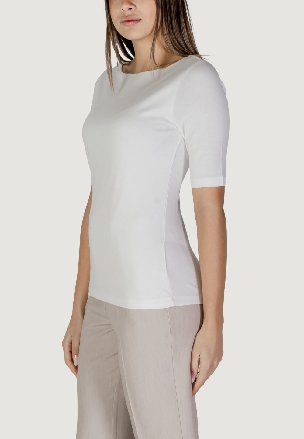 T-shirt Street One lanea 30 cm sleev Bianco - Foto 2