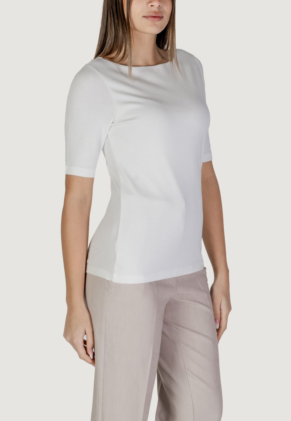 T-shirt Street One lanea 30 cm sleev Bianco - Foto 3