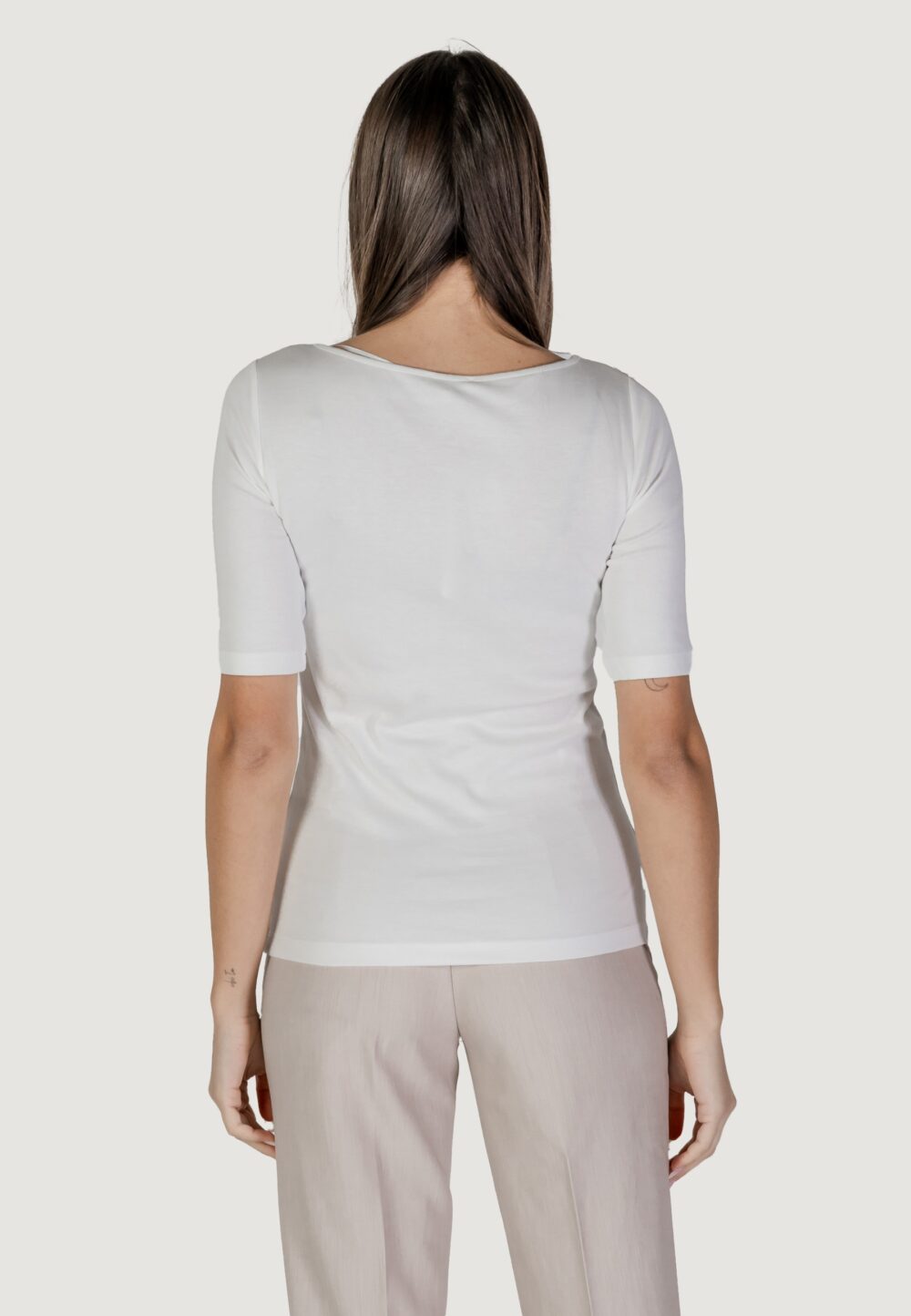 T-shirt Street One lanea 30 cm sleev Bianco - Foto 4