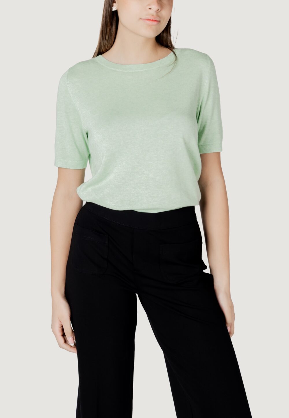 Maglia Street One ltd_qr_sweater half-sleeve Menta - Foto 1